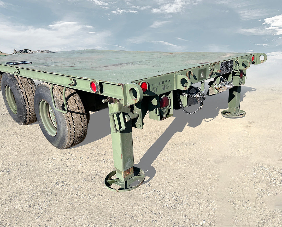 Military Surplus M1061A1 5-Ton Flatbed Trailer (10,000 lb Payload)