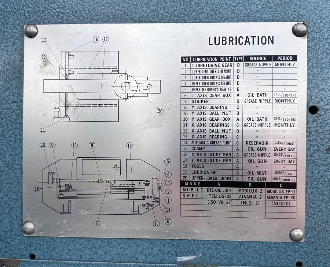 1986 Amada Pega II Punch Press