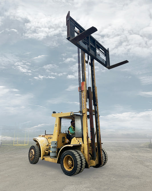 2008 Hyster H150H Forklift w/ Sideshift, Tilt, Fork Positioners