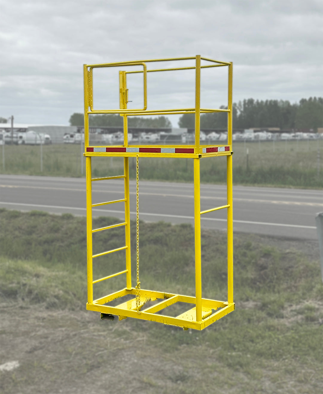 Forklift Safety Cage / Steel Work Platform with Ladder
