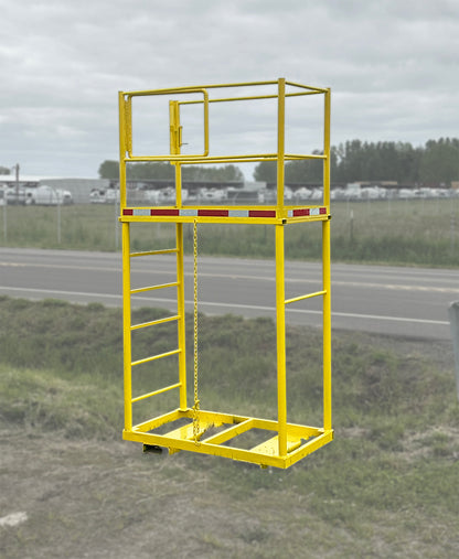 Forklift Safety Cage / Steel Work Platform with Ladder