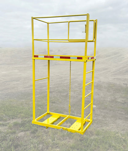 Forklift Safety Cage / Steel Work Platform with Ladder