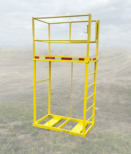 Forklift Safety Cage / Steel Work Platform with Ladder