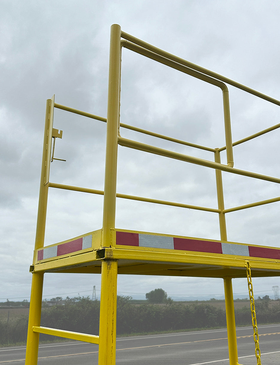Forklift Safety Cage / Steel Work Platform with Ladder