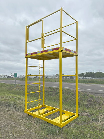Forklift Safety Cage / Steel Work Platform with Ladder