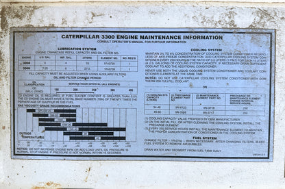 Caterpillar SR4 Mobile Generator w/ 3304 Engine & Battery Charger