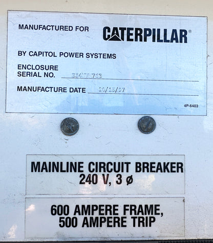 Caterpillar SR4 Mobile Generator w/ 3304 Engine & Battery Charger