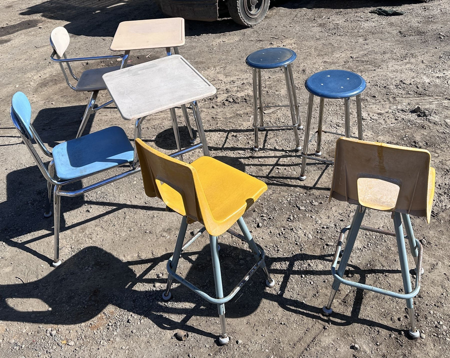 Vintage Chairs, Stools, & Desks