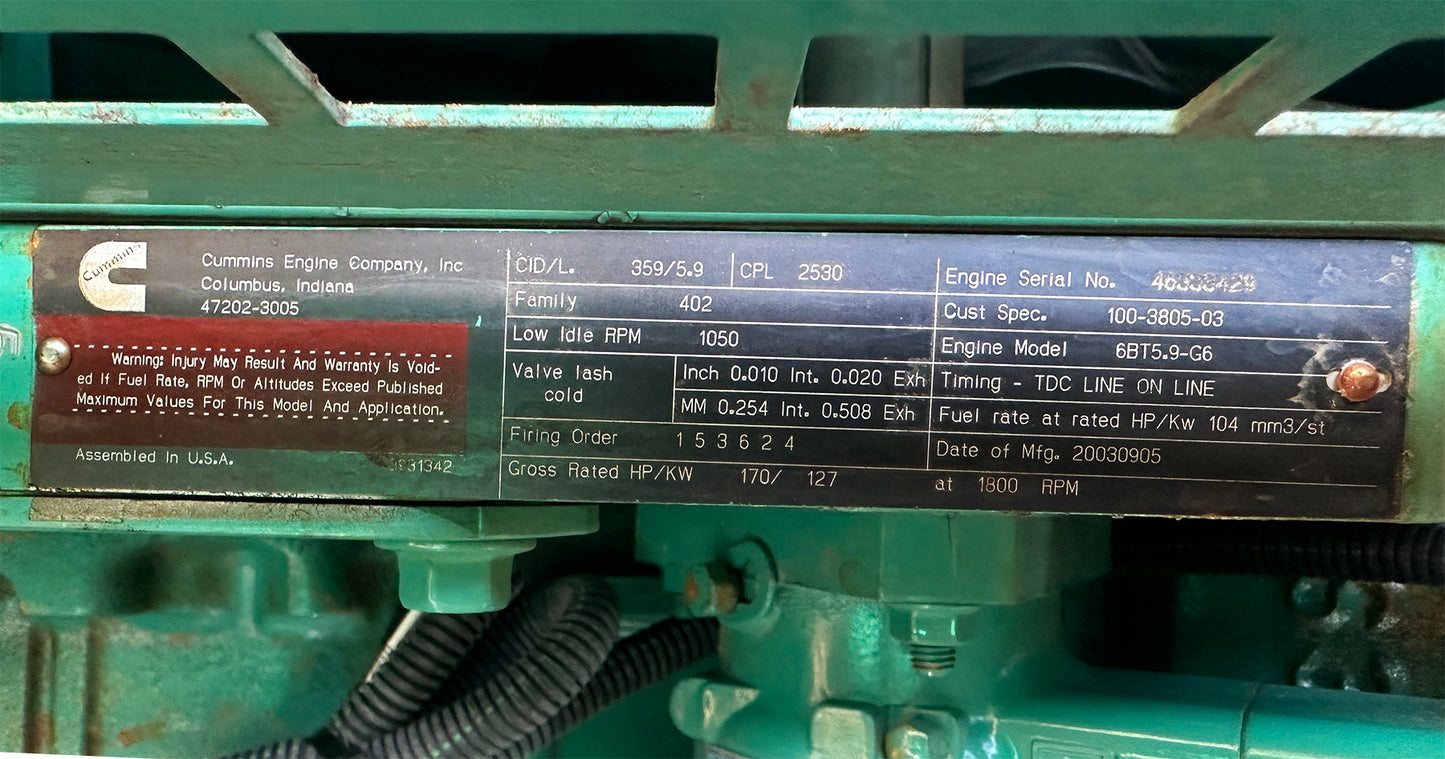 Cummins DGDB-5631921 Enclosed Generator w/ PowerCommand Controller System