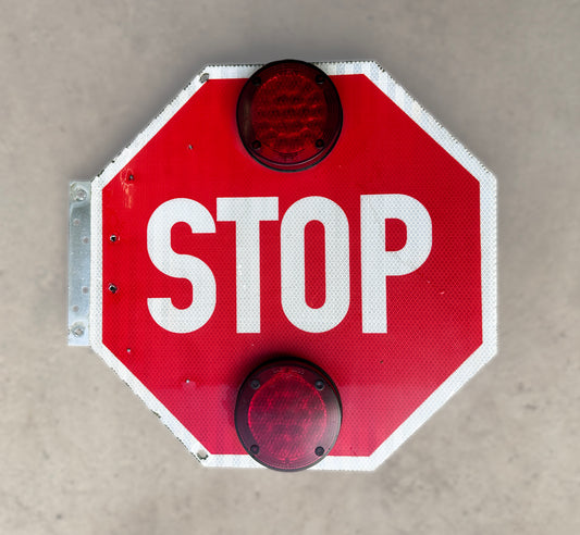 Wired 12V Stop Sign