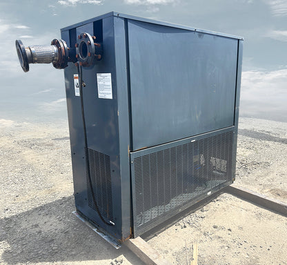 Zeks HeatSink 1600HSFA400 refrigerated air dryer exterior side profile and airflow ventilation grate.