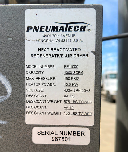 Pneumatech EE-1000 Heat Reactivated Air Dryer