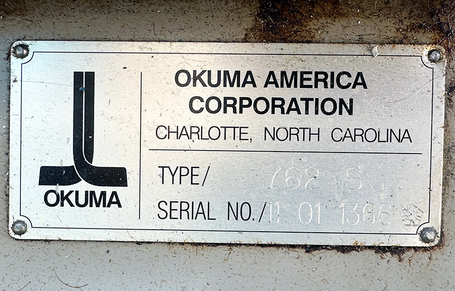 1997 Okuma Crown L1060 CNC Turning Center Lathe