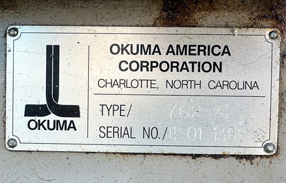 1997 Okuma Crown L1060 CNC Turning Center Lathe