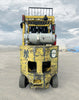 Hyster S80XM-BCS 8000 lb LP gas cushion tire forklift rear counterweight LP propane tank bracket mounting.