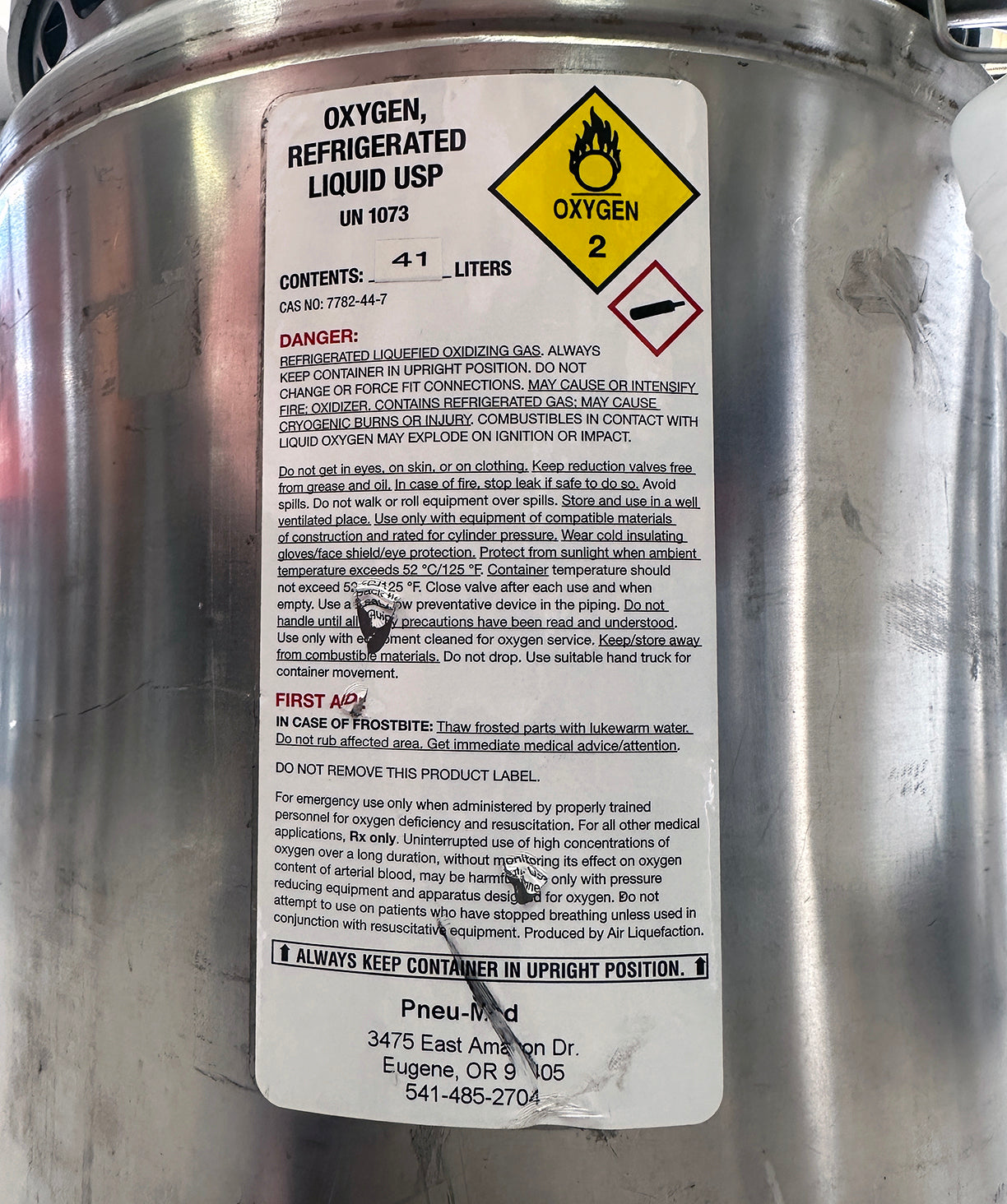 Stationary Liquid Oxygen Reservoirs (3 Types)