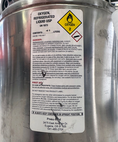 Stationary Liquid Oxygen Reservoirs (3 Types)