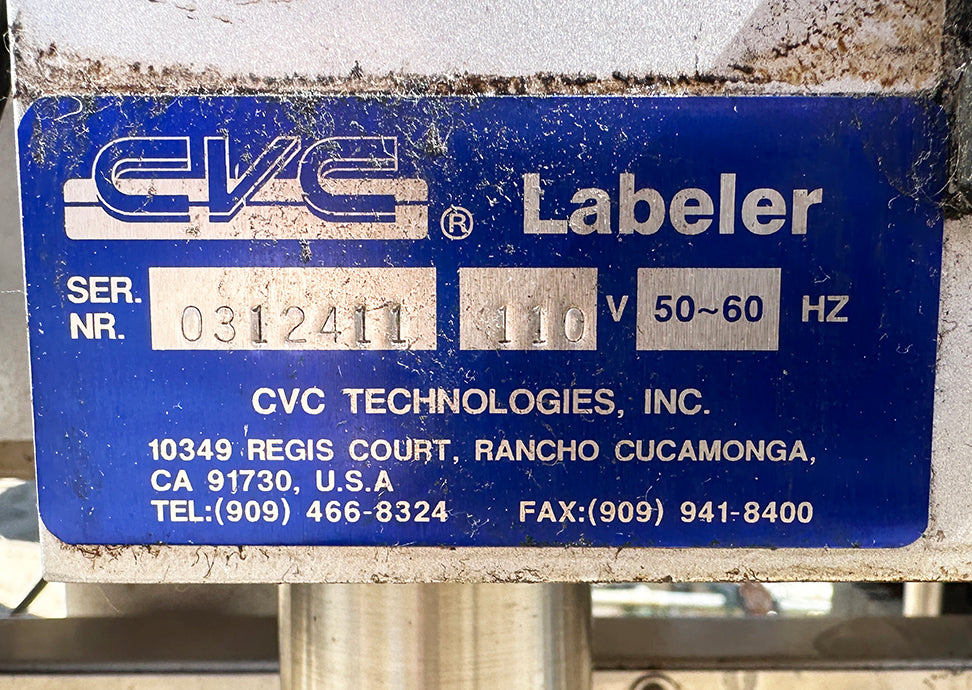COMBO PACKAGE: CVC 400, CVC 400II, & CVC 430 Labeling Machines w/ Parts