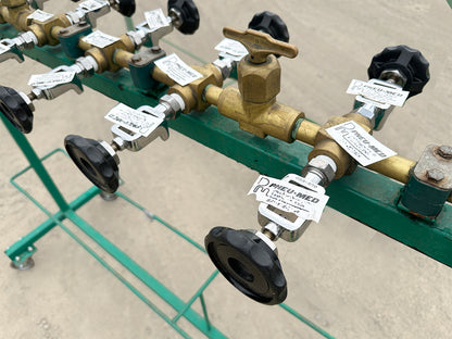 20-Station Applied Home Healthcare Medical Oxygen Transfill Manifold / System