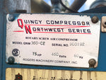 75 HP Quincy Northwest 360-C2 Rotary Screw Air Compressor