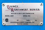 100 HP Quincy Northwest 502-C Rotary Screw Air Compressor