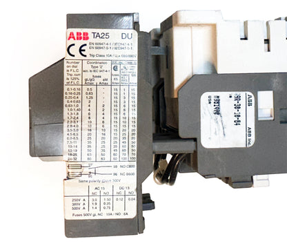 ABB TA25 DU, A9R-30-10-84, & VE5-1 Component Combo Unit