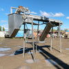 Stainless Steel Food-Grade Conveyor w/ Chute & Hopper