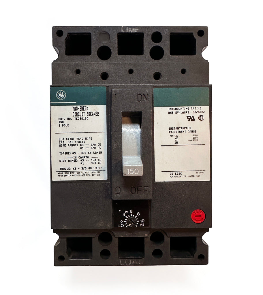 General Electric Mag-Break TEC36150 Circuit Breaker