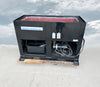 Abrasive Finishing Inc SuperQuiet Burr Bench vibratory tumbler 2HP 230 460V 3-phase front profile cabinet open showing internal bin and motor
