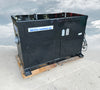 Abrasive Finishing Inc SuperQuiet Burr Bench vibratory tumbler 2HP 230 460V 3-phase front side profile cabinet panels closed lid on