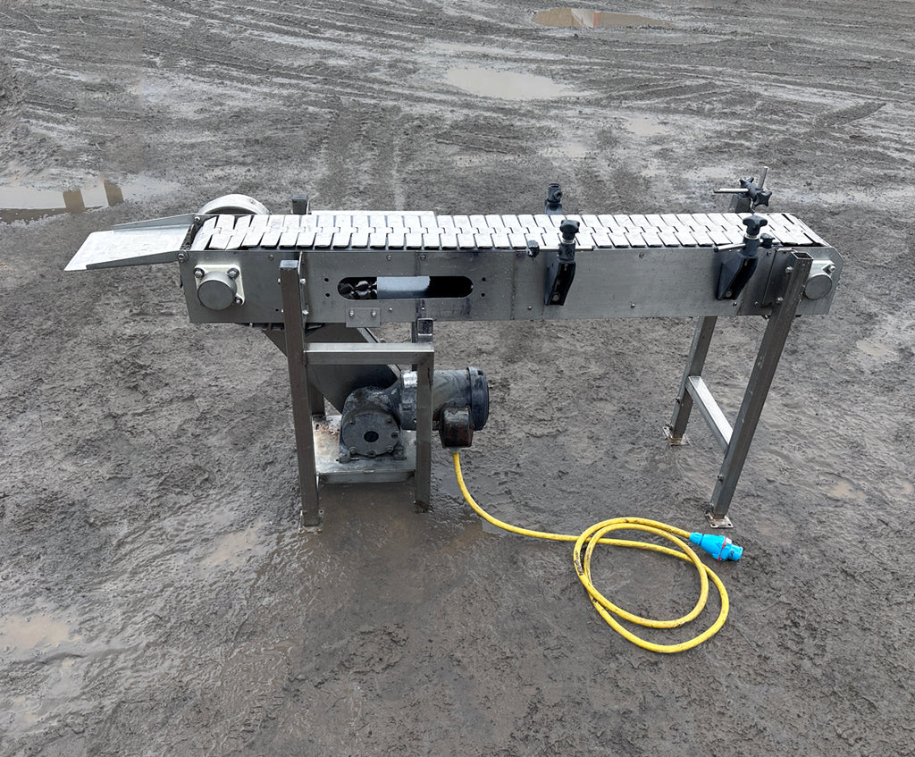 Stainless Steel Conveyor w/ Modular Plastic Belt
