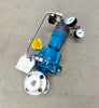 ITT Dia-Flo diaphragm valve 1-2447-TM-34-B316-3214-P1-HW3-PR4-SR1 150 CWP pneumatic flanged actuator assembly exterior profile 