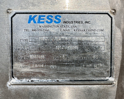 12' KESS Stainless Steel Straight-Line Conveyor