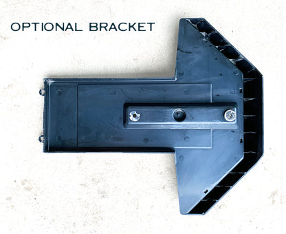 Wired, Lit 12V Stop Sign with Fold-Out Arm | Composite Bracket