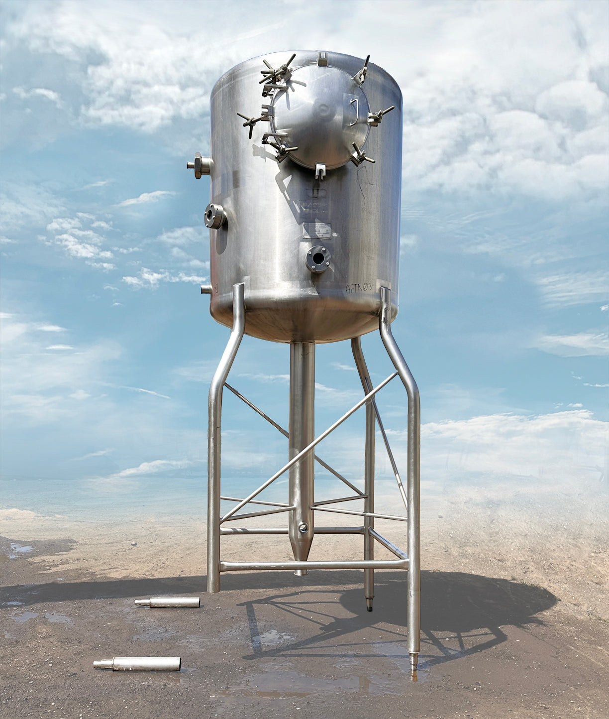 APV Crepaco 60 PSI Stainless Mixing Tank with Bottom Sweep