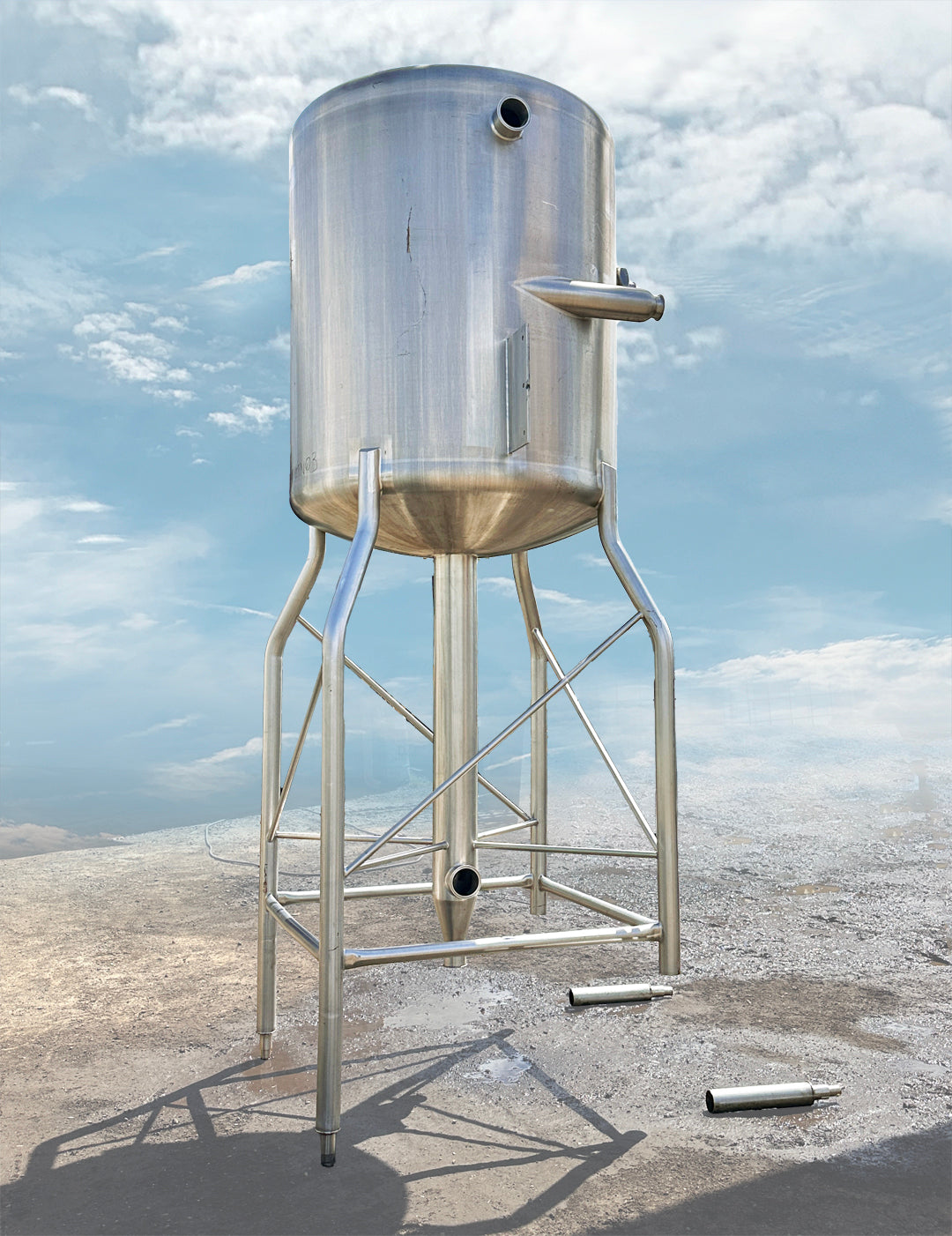 APV Crepaco 60 PSI Stainless Mixing Tank with Bottom Sweep