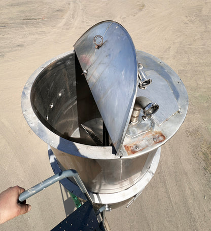 1000 Gallon Food-Grade Stainless Steel Cone-Bottom Mixing Tank