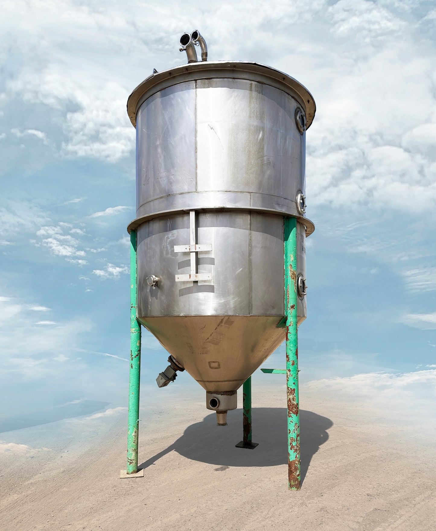 1000 Gallon Food-Grade Stainless Steel Cone-Bottom Mixing Tank
