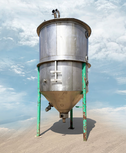 1000 Gallon Food-Grade Stainless Steel Cone-Bottom Mixing Tank