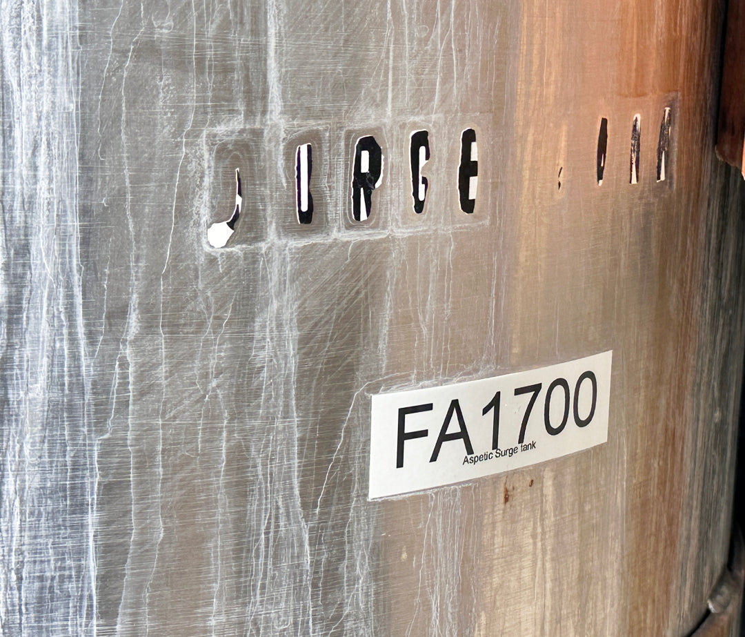 Stainless Steel, Food-Grade 60-Gallon Surge Tank