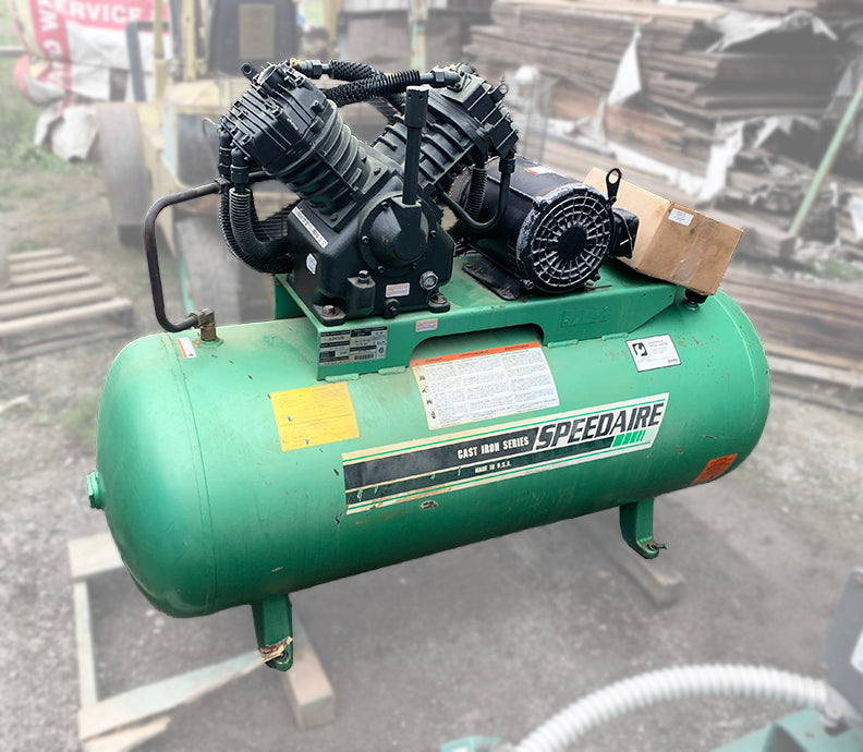 Speedaire 5Z402B Cast Iron Series 10HP 120-Gallon Air Compressor 