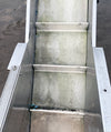 Food-Grade 10' Elevator Conveyor w/ Stainless Hopper & Cleated Belt