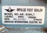 Impulse AIE-610FLT 24" Bag Sealer