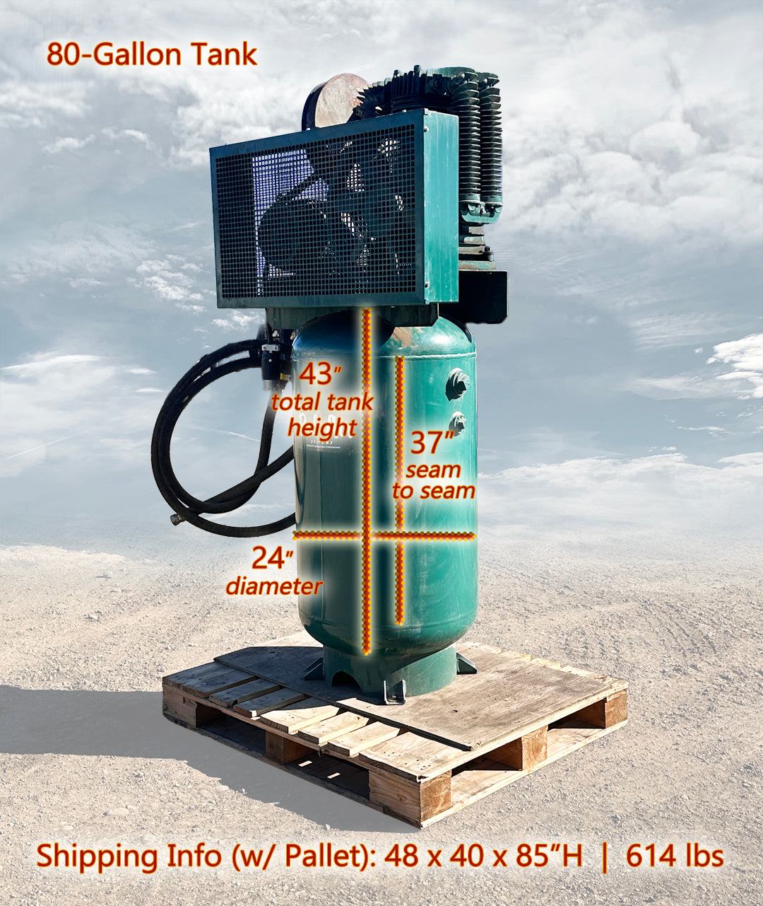 Rol-Air V75180K50 7.5 HP Air Compressor