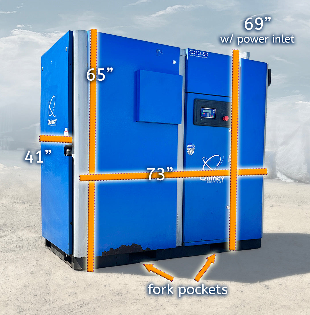 Quincy 50HP QGD-50 Rotary Screw Air Compressor