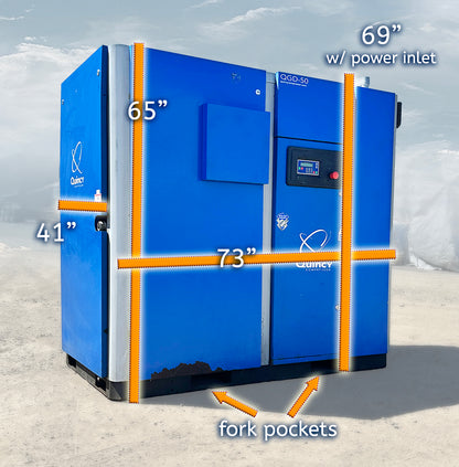 Quincy 50HP QGD-50 Rotary Screw Air Compressor