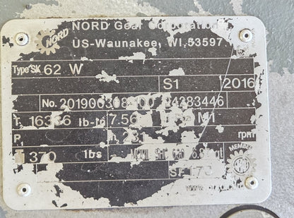 NORD SK 62 W Bare Gear Reducer Box