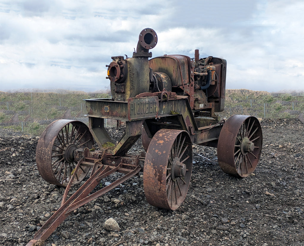Vintage Minneapolis-Moline Tractor Contraption "Yard Art"..?