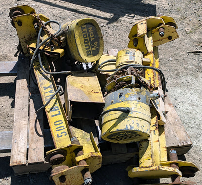 2 Budgit 500 Lb Hoists