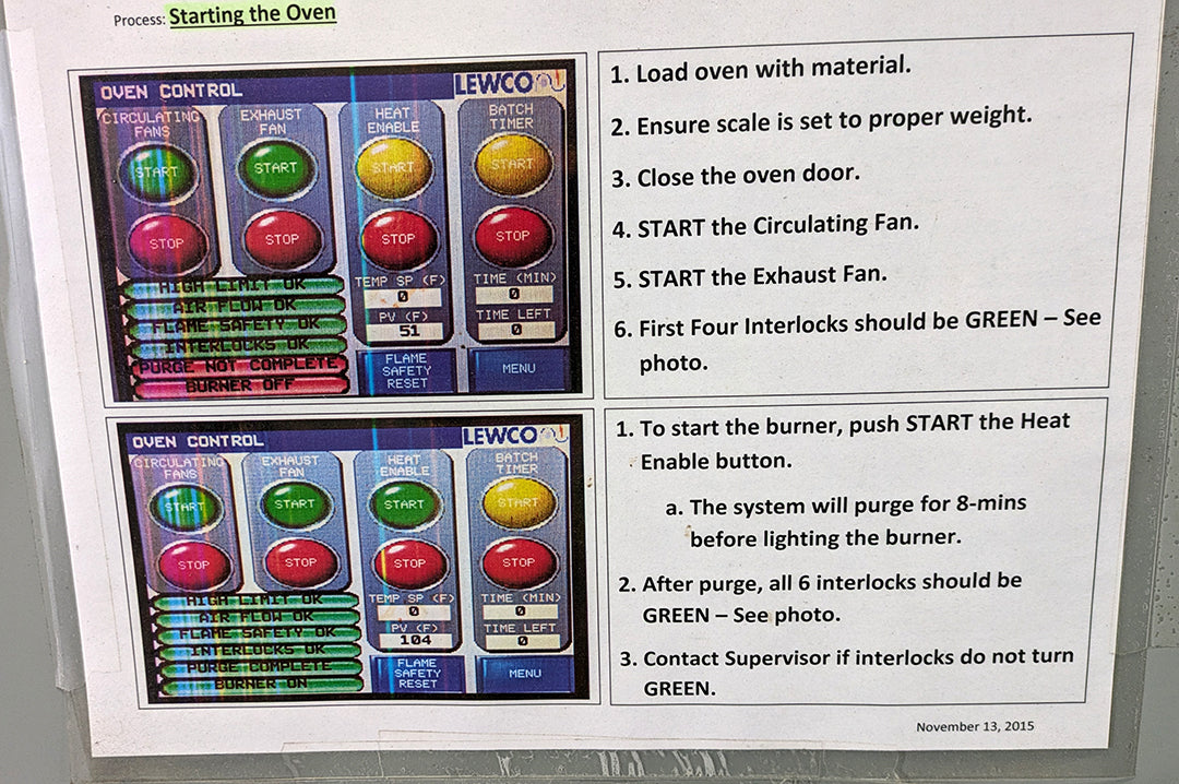 LEWCO NS-EWR06FD NFPA Class B 300°F Walk-In Industrial Oven